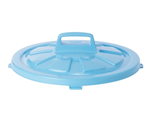 テラモト GK容器 丸 蓋 ブルー 45型 DS-457-345-3 1個(ご注文単位1個)【直送品】