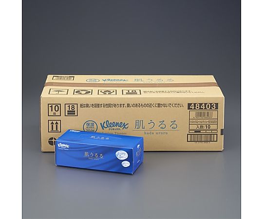 エスコ ローションティッシュ(クリネックス/10箱) EA929A-11C 1箱（ご注文単位1箱）【直送品】