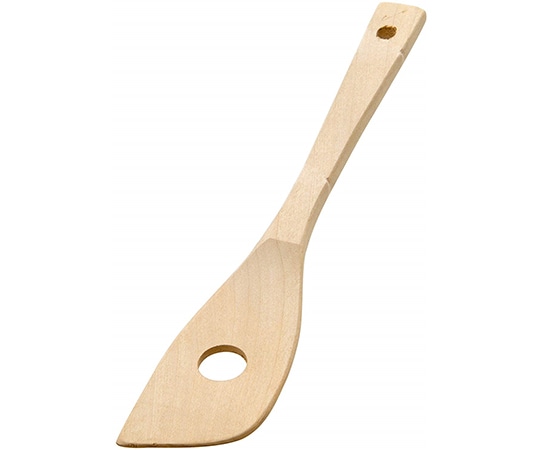 エムテートリマツ 木製スパテル 厚口 穴明  1個（ご注文単位1個）【直送品】