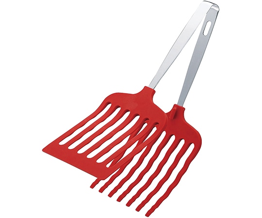 田辺金具 抗菌耐熱マルチグリルトング レッド  1個（ご注文単位1個）【直送品】
