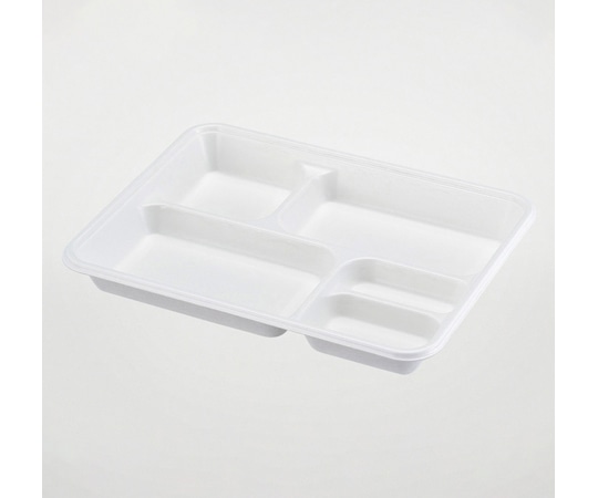 パックスタイル WB麦バガス 弁当容器 27-21A ラミ 本体 白色 50枚×6パック入 653873 1ケース(ご注文単位1ケース)【直送品】