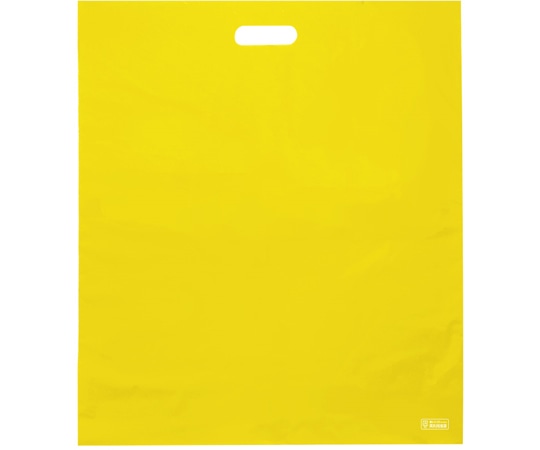 エスパック 梨地ソフトポリ袋 LL イエロー 50枚入  1袋（ご注文単位1袋）【直送品】