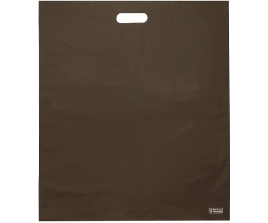 エスパック 梨地ソフトポリ袋 LL ブラウン 50枚入  1袋（ご注文単位1袋）【直送品】