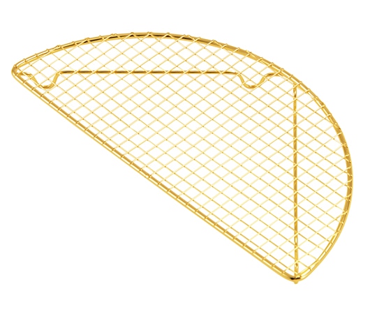 丸山ステンレス 半月型とんかつ網 ゴールド 大 11510006 1個（ご注文単位1個）【直送品】