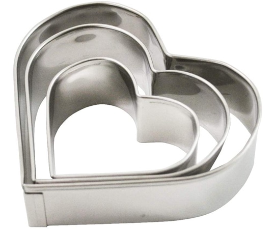 貝印 Kai House SELECT クッキー抜型 3個セット ハート #000DL6192 1組（ご注文単位1組）【直送品】