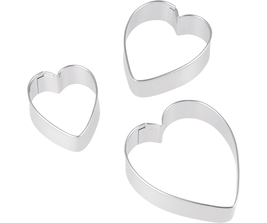 貝印 Kai House SELECT クッキー抜型 ロングハート 3個セット #000DL6361 1組（ご注文単位1組）【直送品】