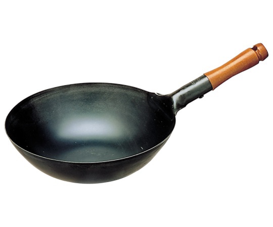 島本製作所 鉄プレス木柄北京鍋 30cm 029273030 1個（ご注文単位1個）【直送品】