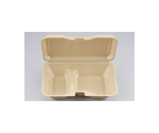 シーピー化成 プラスチック製 簡易食品容器  237×158×46mm TN-612-2 キャメル 50枚×4袋 03500061202070100 1ケース(ご注文単位1ケース)【直送品】