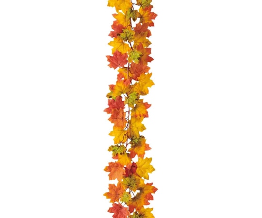 アズワン オータムミックス秋ガーランド 紅葉イエロー 175cm 37-1-5-1 1個（ご注文単位1個）【直送品】