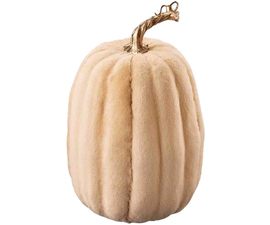 アズワン ファブリックパンプキン おしゃれな大人ハロウィン飾り ベージュ 37-2-2-1 1個（ご注文単位1個）【直送品】