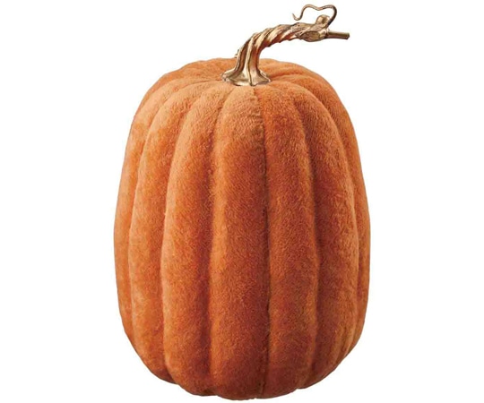 アズワン ファブリックパンプキン おしゃれな大人ハロウィン飾り オレンジ 37-2-2-2 1個（ご注文単位1個）【直送品】