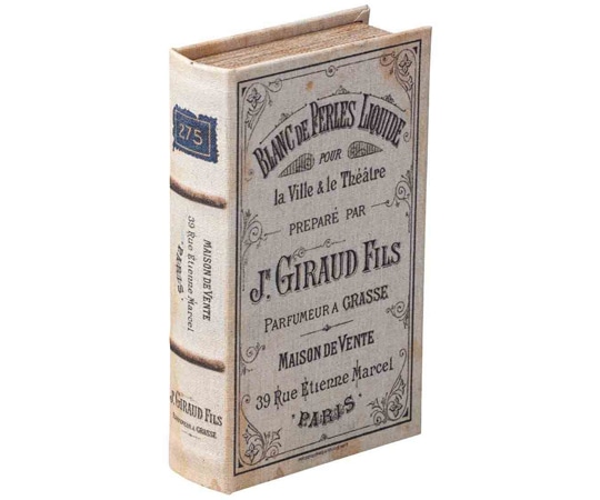 アズワン ブック型ケース 洋書小物入れ フレンチチック 37-4-5-3 1個(ご注文単位1個)【直送品】