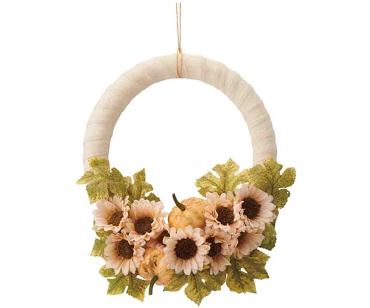 アズワン ホワイトベースリース 直径37cm ホワイト 37-11-2-2 1個（ご注文単位1個）【直送品】