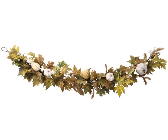 アズワン オータム 秋ガーランド ホワイト 150cm 37-11-7-1 1個（ご注文単位1個）【直送品】