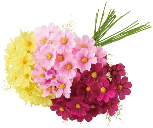 アズワン コスモス造花スプレー 55cm 24本 37-12-6-1 1セット（ご注文単位1セット）【直送品】