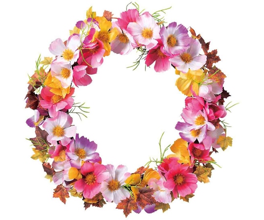 アズワン コスモスオータムリース 直径32cm 37-12-7-1 1個（ご注文単位1個）【直送品】