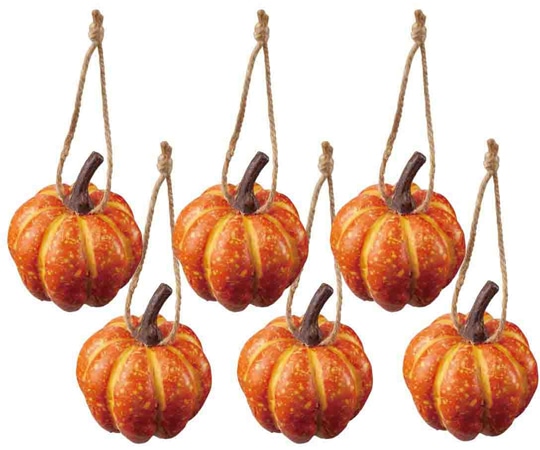 アズワン パンプキンハロウィンオーナメント 6個 37-16-7-1 1セット（ご注文単位1セット）【直送品】