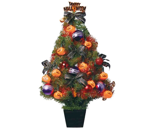 アズワン ハロウィンアレンジツリー 高さ63cm 37-17-4-1 1個（ご注文単位1個）【直送品】