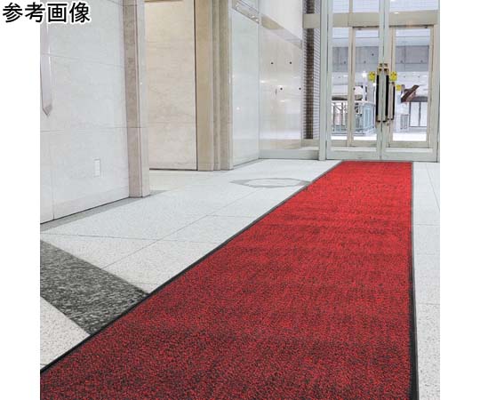 山崎産業(コンドル) ロンステップマット ランナー90cm幅(レッド/ブラック) F-1-RS-RB 1巻(ご注文単位1巻)【直送品】