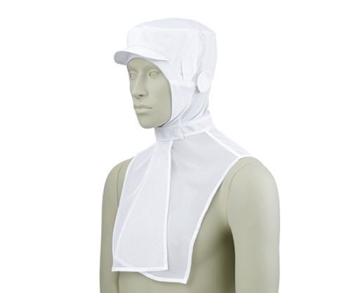 住商モンブラン 頭巾帽子 白 エコ 9-1011 LL 1枚(ご注文単位1枚)【直送品】