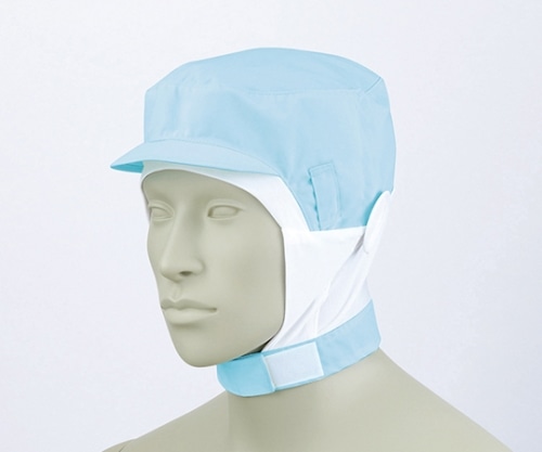 住商モンブラン ショート頭巾帽子 ブルー エコ 9-1017 LL 1枚(ご注文単位1枚)【直送品】