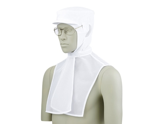 住商モンブラン 頭巾帽子 白 エコ 9-1021 LL 1枚(ご注文単位1枚)【直送品】