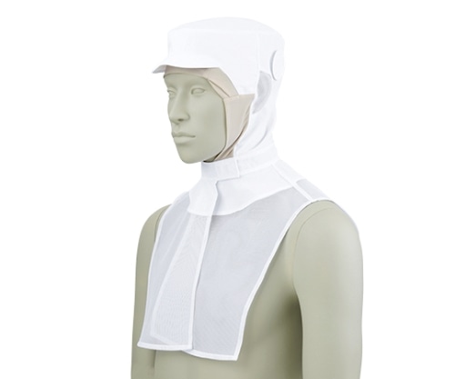 住商モンブラン 頭巾帽子 白/ベージュ エコ 9-1031 M 1枚（ご注文単位1枚）【直送品】