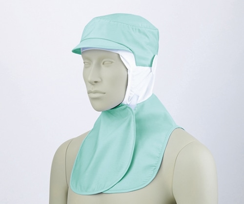 住商モンブラン 頭巾帽子 グリーン 9-1073 LL 1枚（ご注文単位1枚）【直送品】