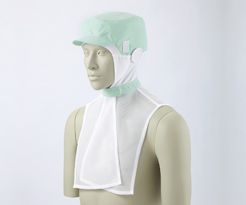 住商モンブラン 頭巾帽子 グリーン 9-1083 L 1枚（ご注文単位1枚）【直送品】