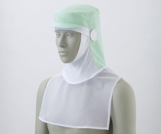 住商モンブラン 頭巾帽子 グリーン 9-1093 M 1枚（ご注文単位1枚）【直送品】