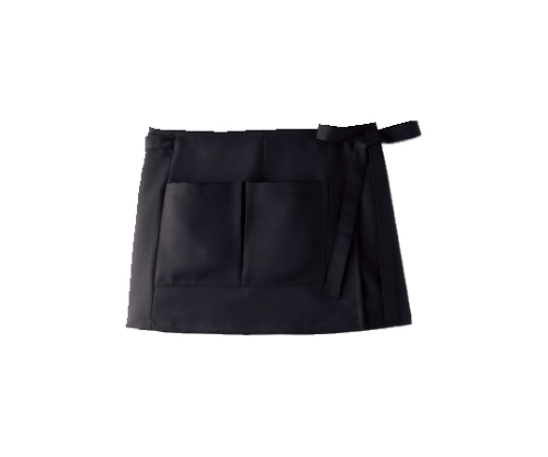 住商モンブラン サロンエプロン 黒 9-1161 フリー 1枚（ご注文単位1枚）【直送品】