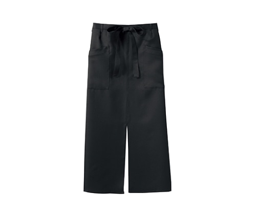 住商モンブラン ロングエプロン 黒 9-1191 フリー 1枚（ご注文単位1枚）【直送品】