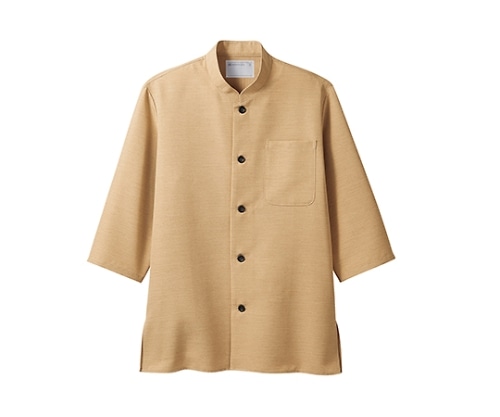 住商モンブラン シャツ 男女兼用 7分袖 ベージュ 2-713 L 1枚（ご注文単位1枚）【直送品】