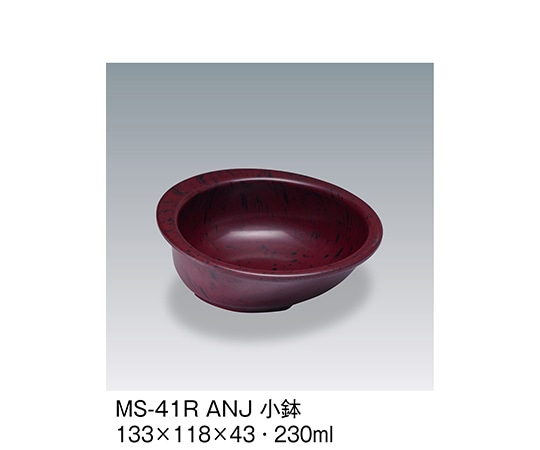 三信化工 小鉢 小豆梨地 MS-41R_ANJ 1個（ご注文単位1個）【直送品】
