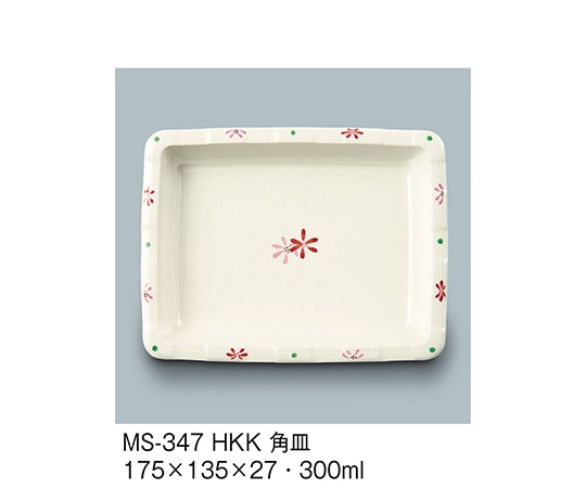 三信化工 角皿 花こころ MS-347_HKK 1個（ご注文単位1個）【直送品】
