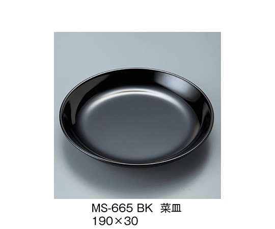 三信化工 菜皿 黒 MS-665_BK 1個（ご注文単位1個）【直送品】