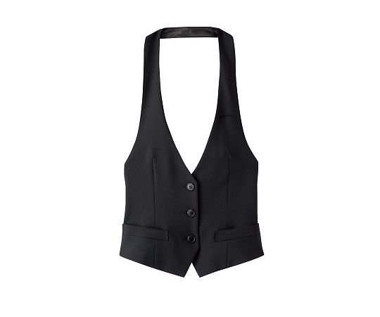 FACEスーツ レディスカマーベスト ブラック M FV1304L-16 M 1枚（ご注文単位1枚）【直送品】