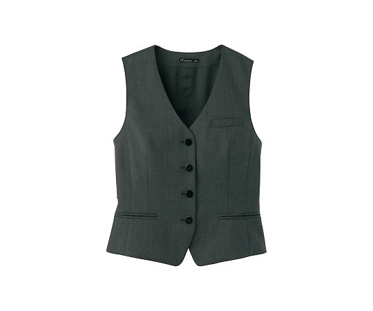 FACEスーツ レディスストレッチベスト グレー 11G FV1305L-2 11G 1枚（ご注文単位1枚）【直送品】