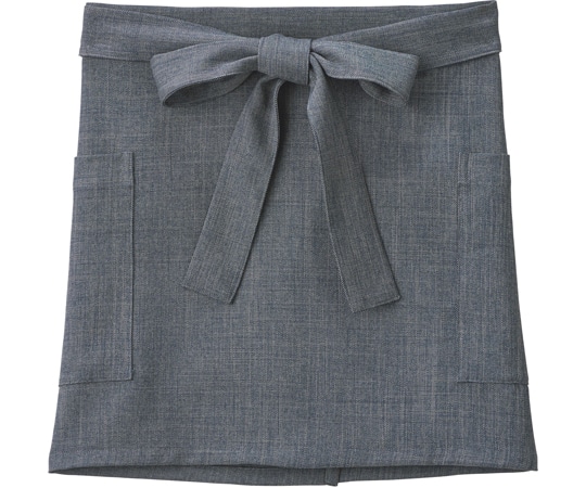 ボンマックス 和エプロンショート ブルーグレー FK7183-6 1枚（ご注文単位1枚）【直送品】