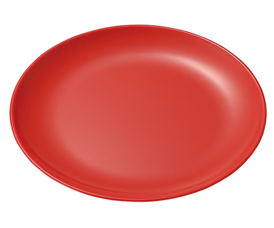 エンテック 丸プレート 250 赤 SP-29R 1枚（ご注文単位1枚）【直送品】