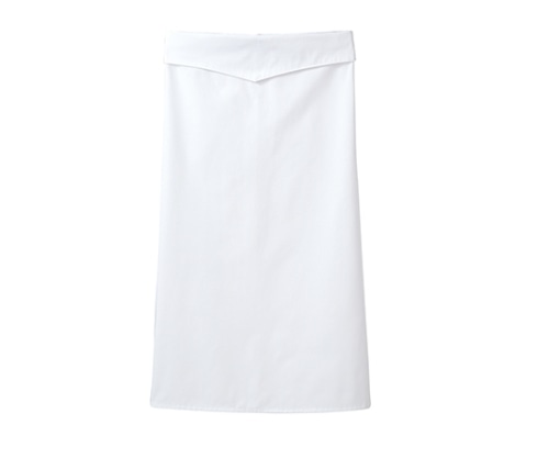 住商モンブラン ロングエプロン 白 9-1281 フリー 1枚（ご注文単位1枚）【直送品】