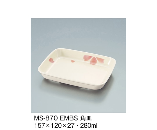 三信化工 角皿 ぼかし桜 MS-870_EMBS 1個（ご注文単位1個）【直送品】