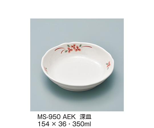 三信化工 深皿 赤絵小花 MS-950_AEK 1個（ご注文単位1個）【直送品】