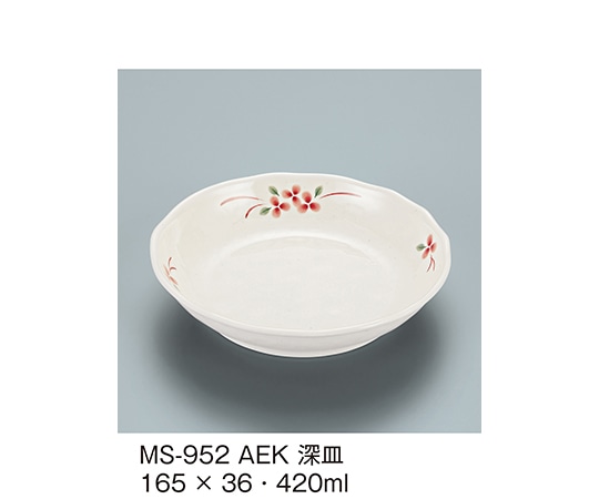 三信化工 深皿 赤絵小花 MS-952_AEK 1個（ご注文単位1個）【直送品】