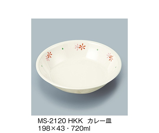 三信化工 カレー皿 花こころ MS-2120_HKK 1個（ご注文単位1個）【直送品】