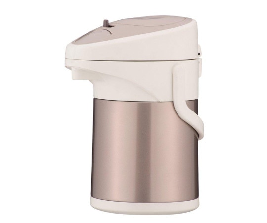 パール金属 ホッとタイム ダブルステンレスエアーポット 2.5L(メタルブラウン) H-6339 1個（ご注文単位1個）【直送品】