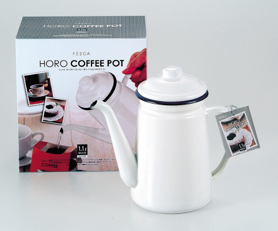 パール金属 フェスカ ホーローコーヒーポット 1.1L ホワイト HB-731 1個（ご注文単位1個）【直送品】