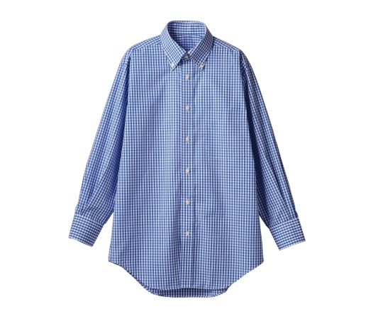 住商モンブラン シャツ 兼用 長袖 ブルーチェック LL CM2503-4 1枚（ご注文単位1枚）【直送品】