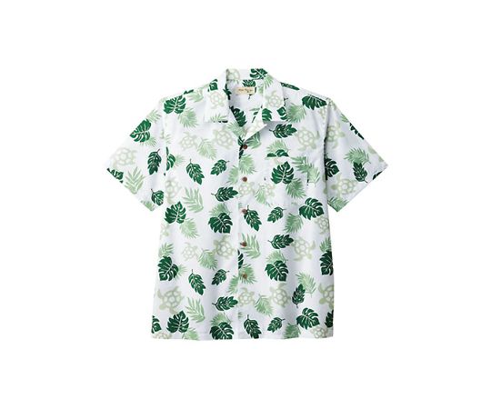 FACE アロハシャツ(ウミガメ) グリーン 3L FB4545U-4 3L 1枚（ご注文単位1枚）【直送品】