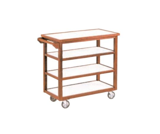 金沢車輌 木製サービスワゴン 900×450×H870mm SA-67E 1台（ご注文単位1台）【直送品】